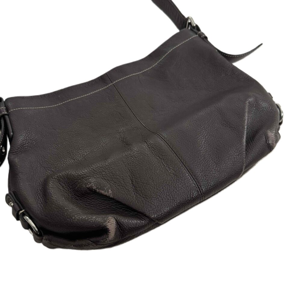 Coach 1941 Leather Crossbody Bag Black Leather Shoulder Handbag Adjustable Strap - Picture 4 of 16